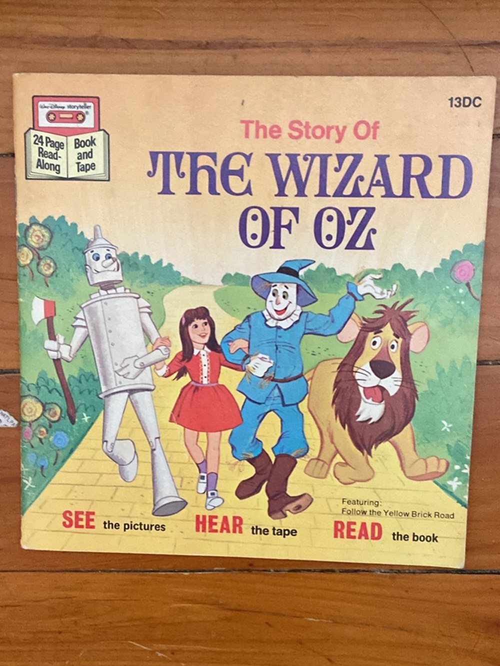 Wizard of Oz Vintage 70s 1970s Disney Walt Disney NO tape just book